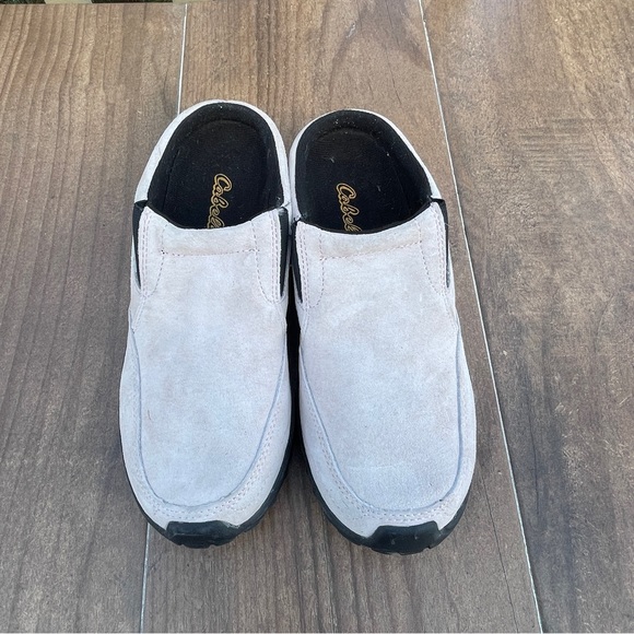 Cabelas Suede Clogs light tan Size 7.5M - Picture 2 of 5